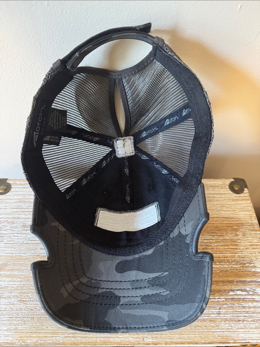 Notch Camouflage Trucker Cap - Black/Gray - Picture 5 of 5
